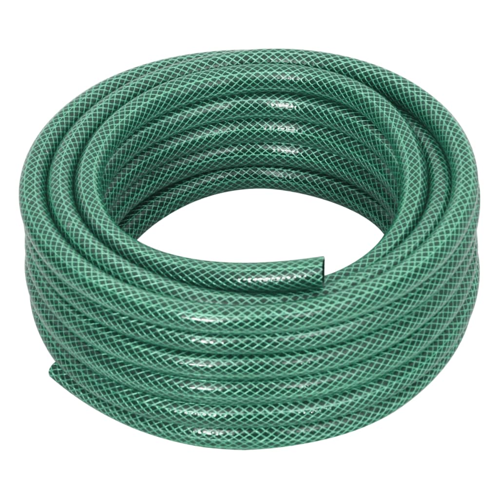 Set Tubo da Giardino con Raccordi Verde 0,5" 10 m in PVC