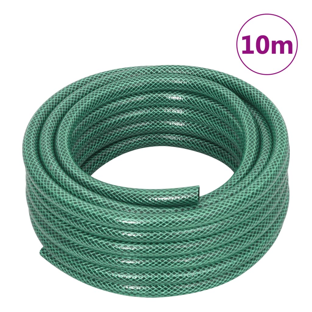 Set Tubo da Giardino con Raccordi Verde 0,5" 10 m in PVC