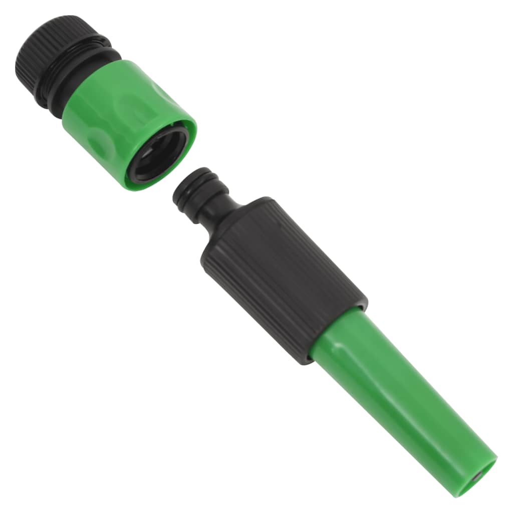 Set Tubo da Giardino con Raccordi Verde 0,5" 10 m in PVC