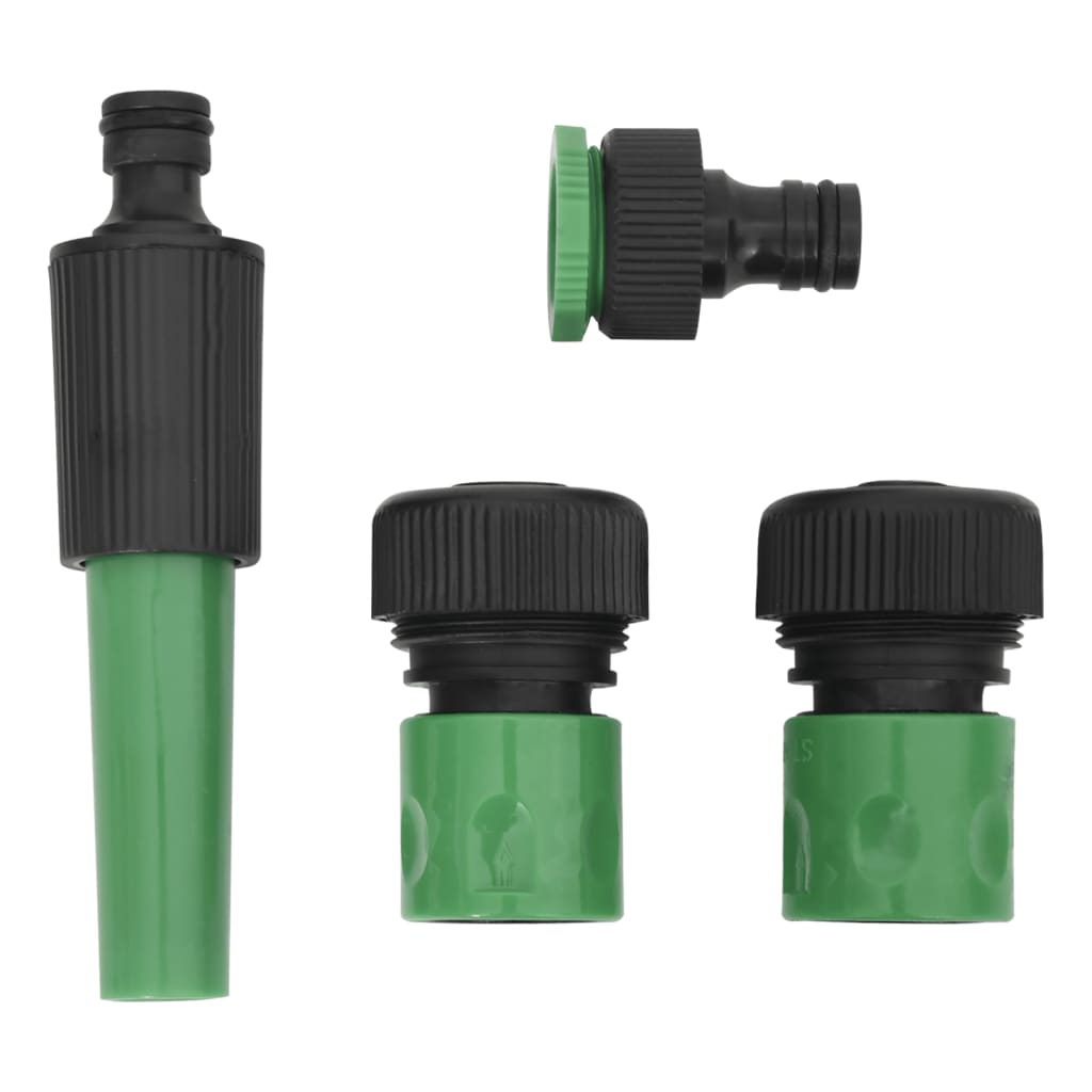 Set Tubo da Giardino con Raccordi Verde 0,75" 30 m in PVC