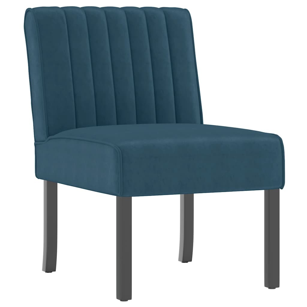 Sedia Pantofola Blu in Velluto