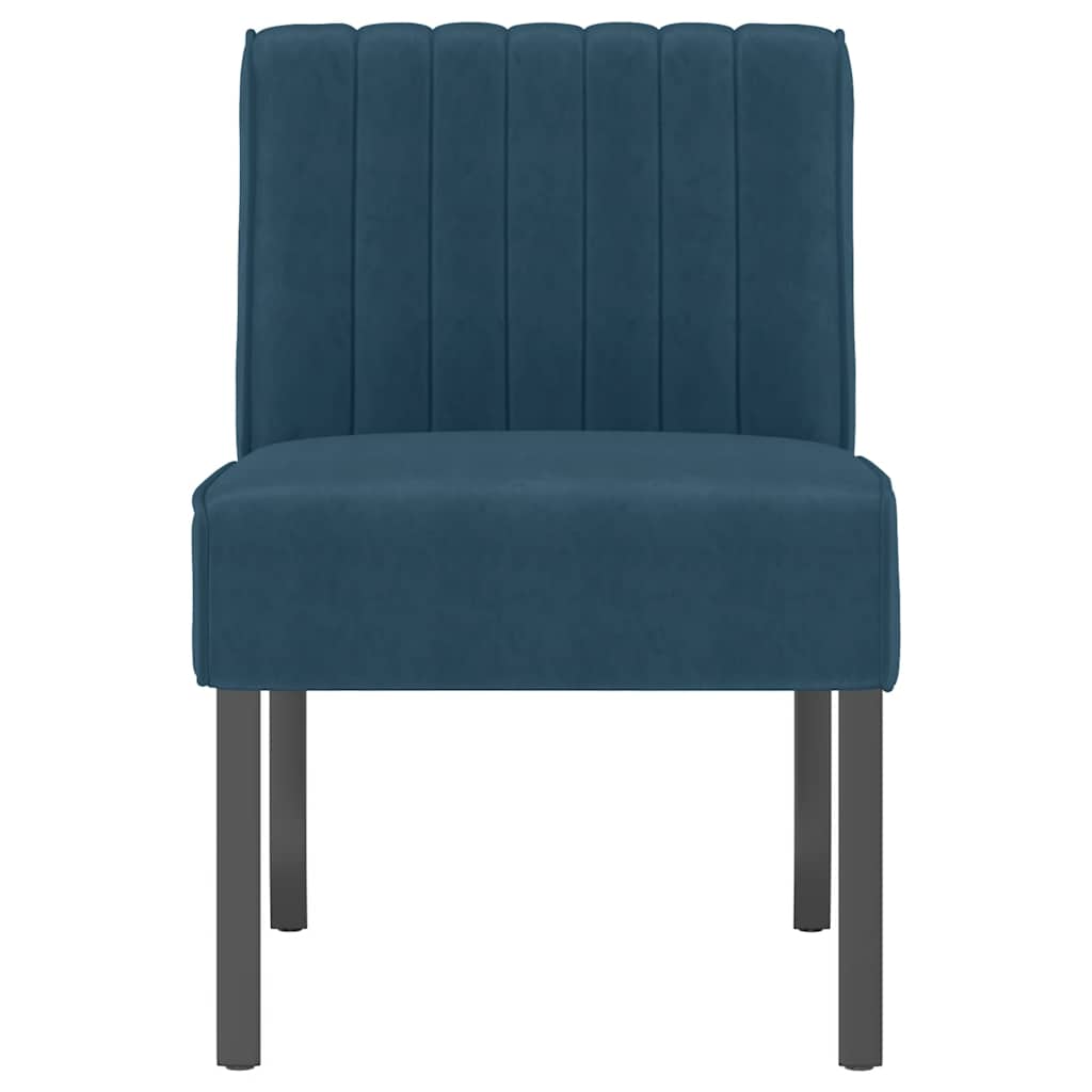 Sedia Pantofola Blu in Velluto