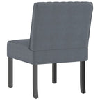 Sedia Pantofola Grigio Scuro in Velluto