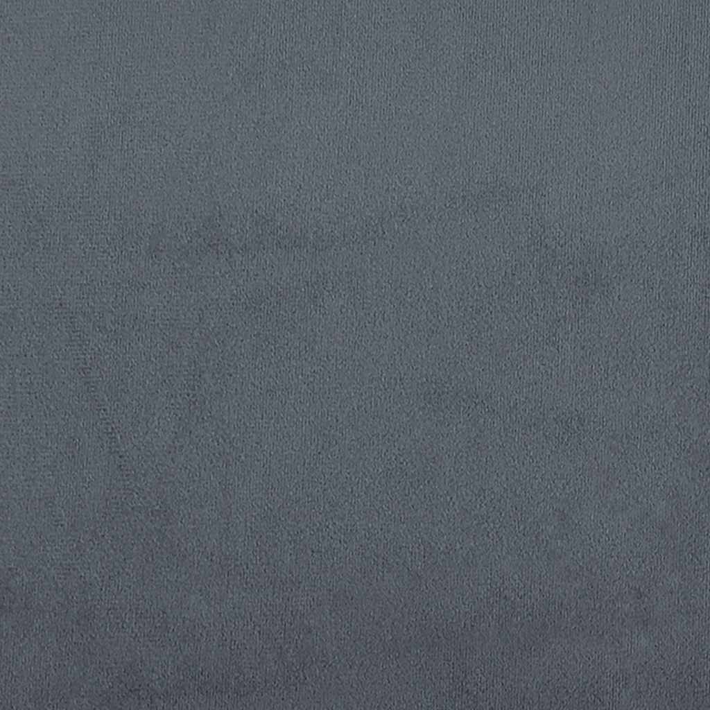 Sedia Pantofola Grigio Scuro in Velluto