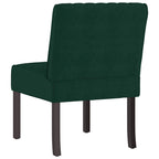 Sedia Pantofola Verde Scuro in Velluto