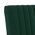 Sedia Pantofola Verde Scuro in Velluto