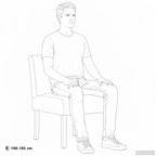 Sedia Pantofola in Tessuto Nero