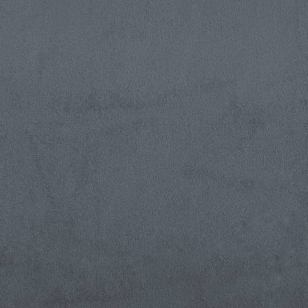 Sedia Schienale Alto Design con Bottoni in Velluto Grigio Scuro