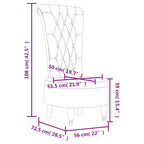 Sedia Schienale Alto Design con Bottoni in Velluto Verde Scuro