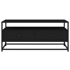 Mobile Porta TV Nero 100x35x45 cm in Legno Multistrato