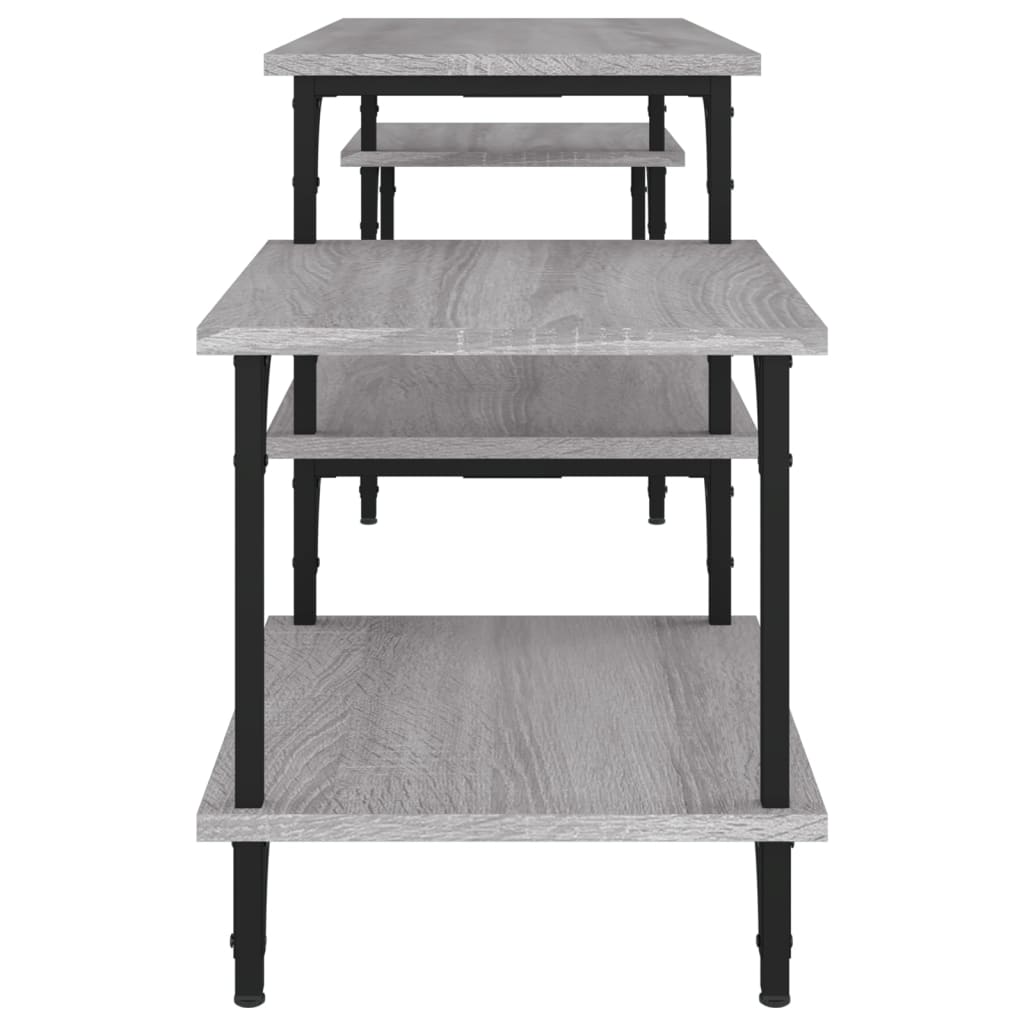 Mobile Porta TV Grigio Sonoma 157x35x52 cm in Legno Multistrato