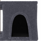 Albero per Gatti con Tiragraffi in Sisal Grigio Scuro 48 cm