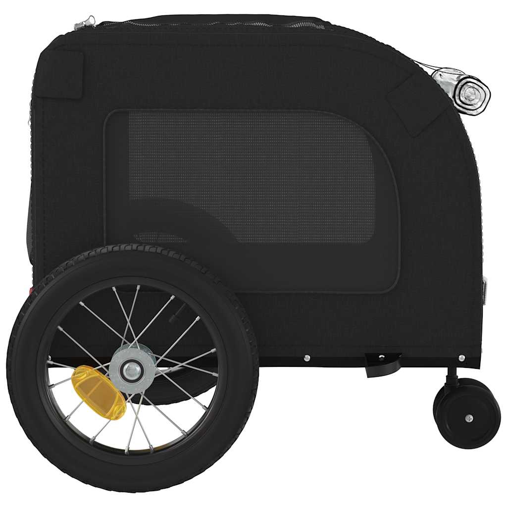 Rimorchio per bicicletta per animali domestici Nero