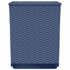 Fioriere 2 pz Grigio Blu 30x30x37 cm in Polipropilene