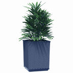 Fioriere 4 pz Grigio Blu 30x30x37 cm in Polipropilene