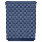 Fioriere 4 pz Grigio Blu 30x30x37 cm in Polipropilene