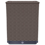 Fioriere 4 pz Marroni 30x30x37 cm in Polipropilene