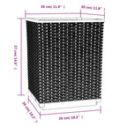 Fioriere 4 pz Marroni 30x30x37 cm in Polipropilene