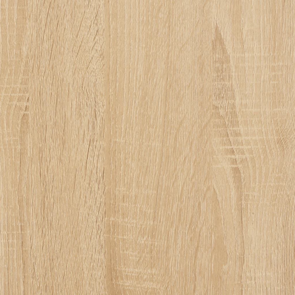 Mobile TV Rovere Sonoma 90x33x45 cm Legno Multistrato e Ferro