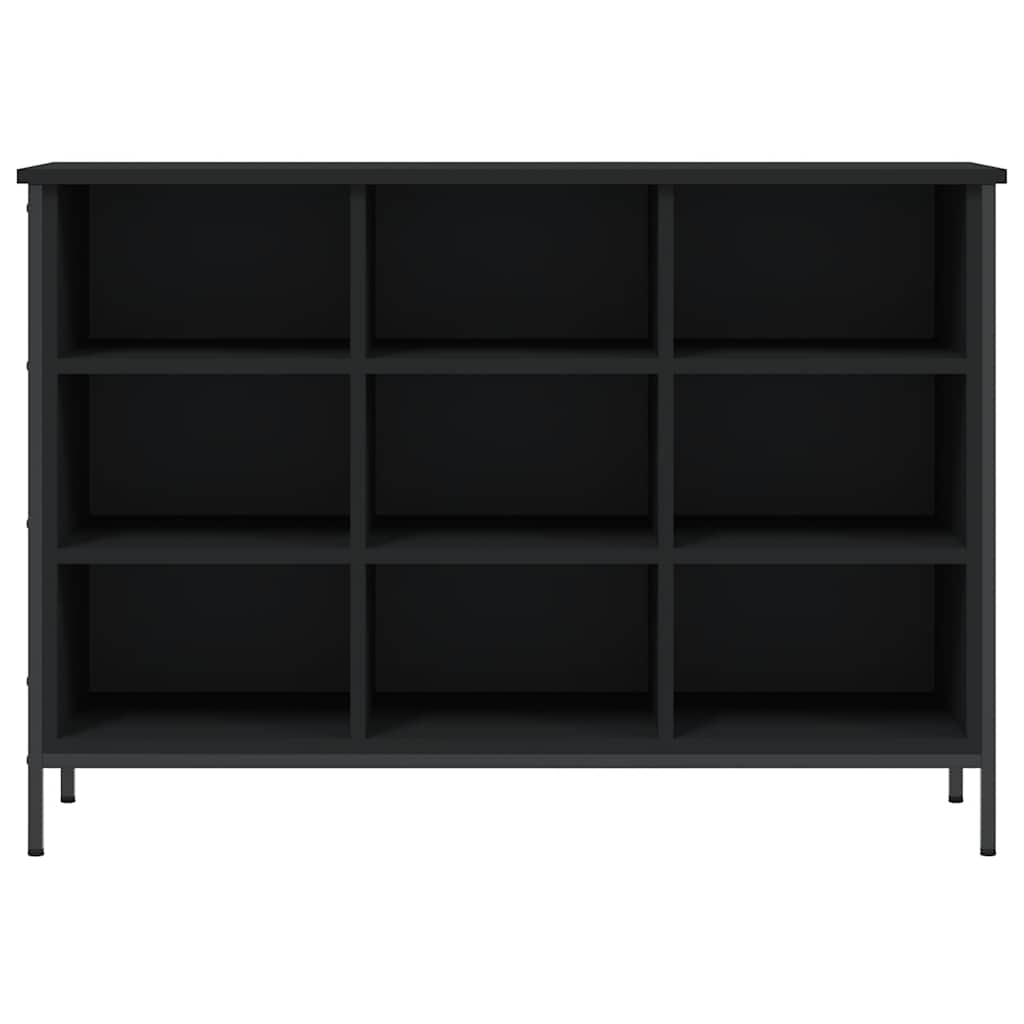 Scarpiera Nera 100x35x70 cm in Legno Multistrato