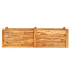 Fioriera Rialzata da Giardino 160x60x44cm Legno Massello Acacia