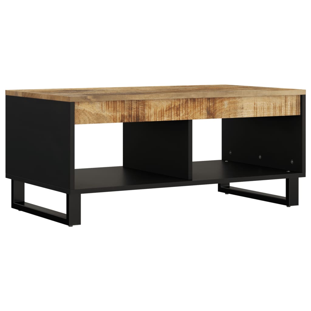 Tavolino da Salotto 90x50x40 cm in Legno Massello di Mango