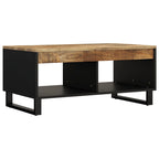 Tavolino da Salotto 90x50x40 cm in Legno Massello di Mango