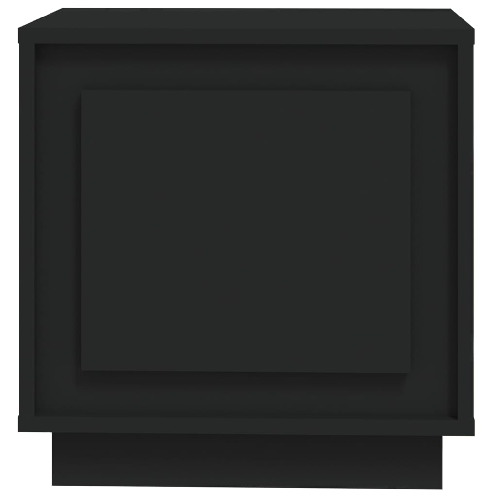 Comodini 2 pz Neri 44x35x45 cm in Legno Multistrato