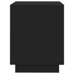 Comodini 2 pz Neri 44x35x45 cm in Legno Multistrato