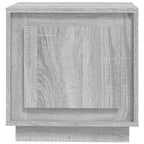 Comodini 2 pz Grigio Sonoma 44x35x45 cm in Legno Multistrato