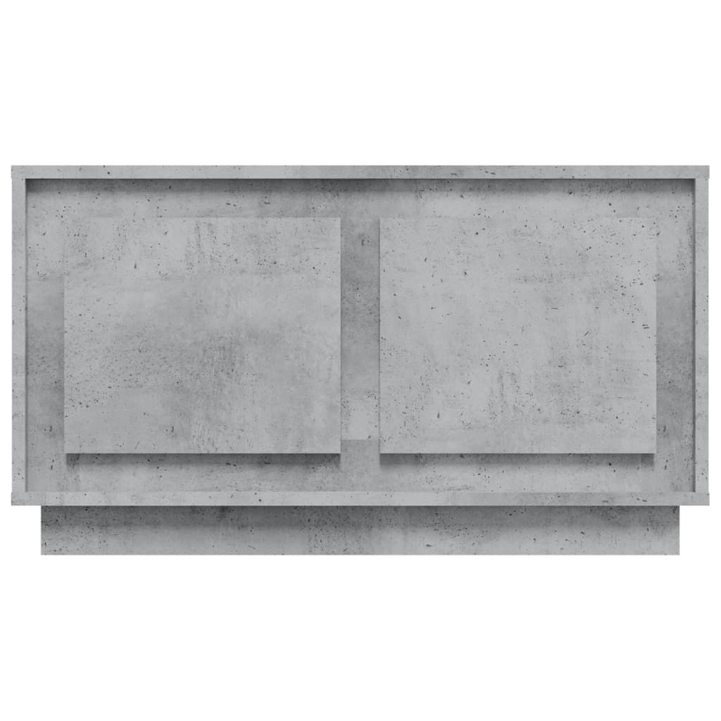 Mobile Porta TV Grigio Cemento 80x35x45 cm in Legno Multistrato