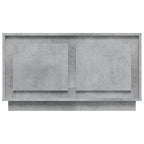 Mobile Porta TV Grigio Cemento 80x35x45 cm in Legno Multistrato