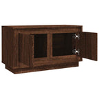 Mobile Porta TV Rovere Marrone 80x35x45 cm in Legno Multistrato
