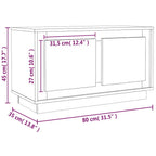 Mobile Porta TV Rovere Marrone 80x35x45 cm in Legno Multistrato
