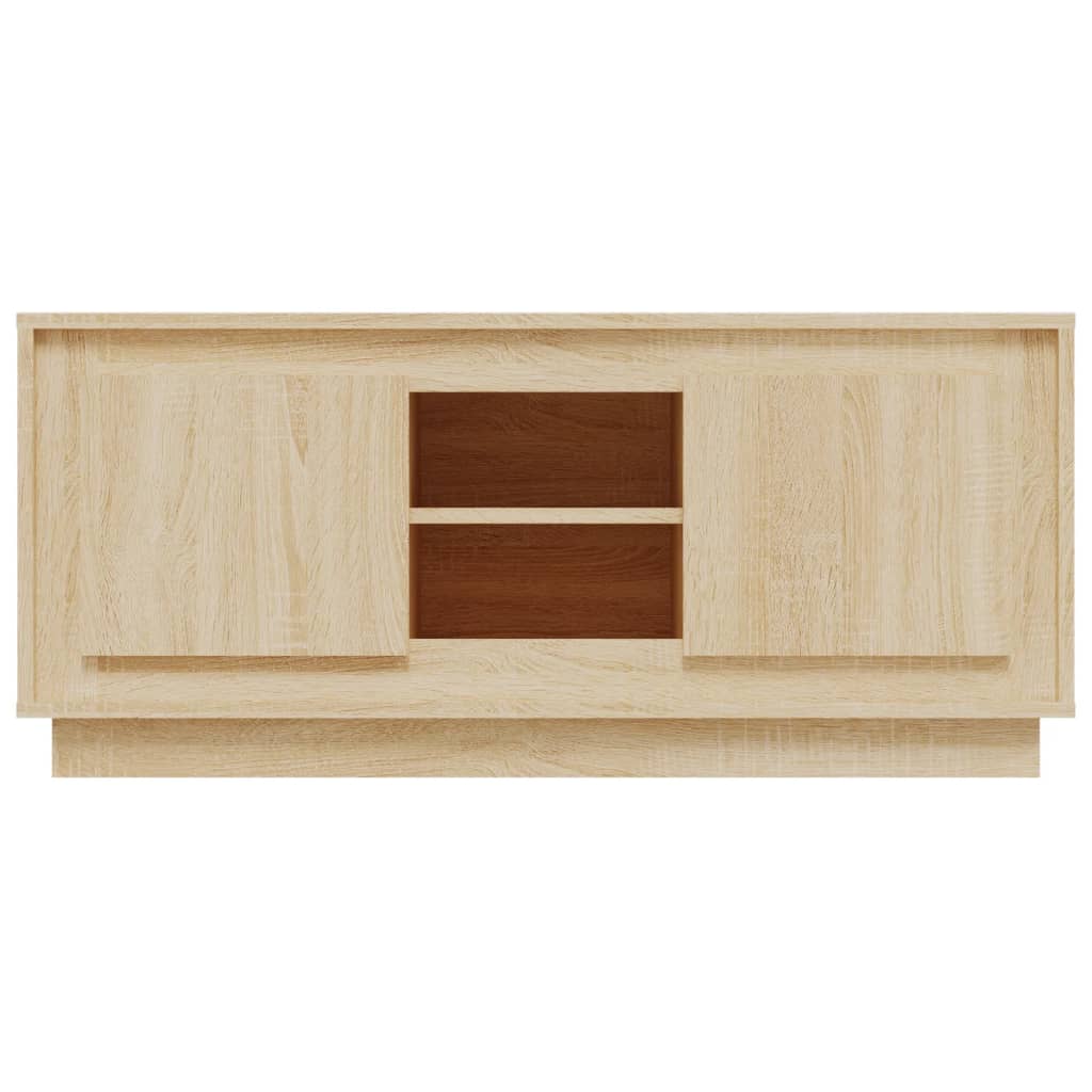 Mobile Porta TV Rovere Sonoma 102x35x45 cm in Legno Multistrato