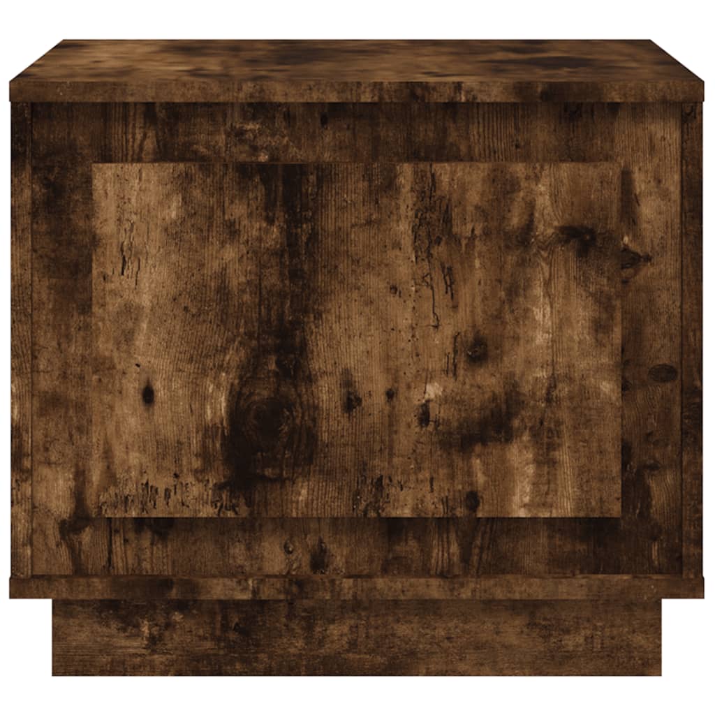Tavolino da Salotto Rovere Fumo 51x50x44 cm Legno Multistrato