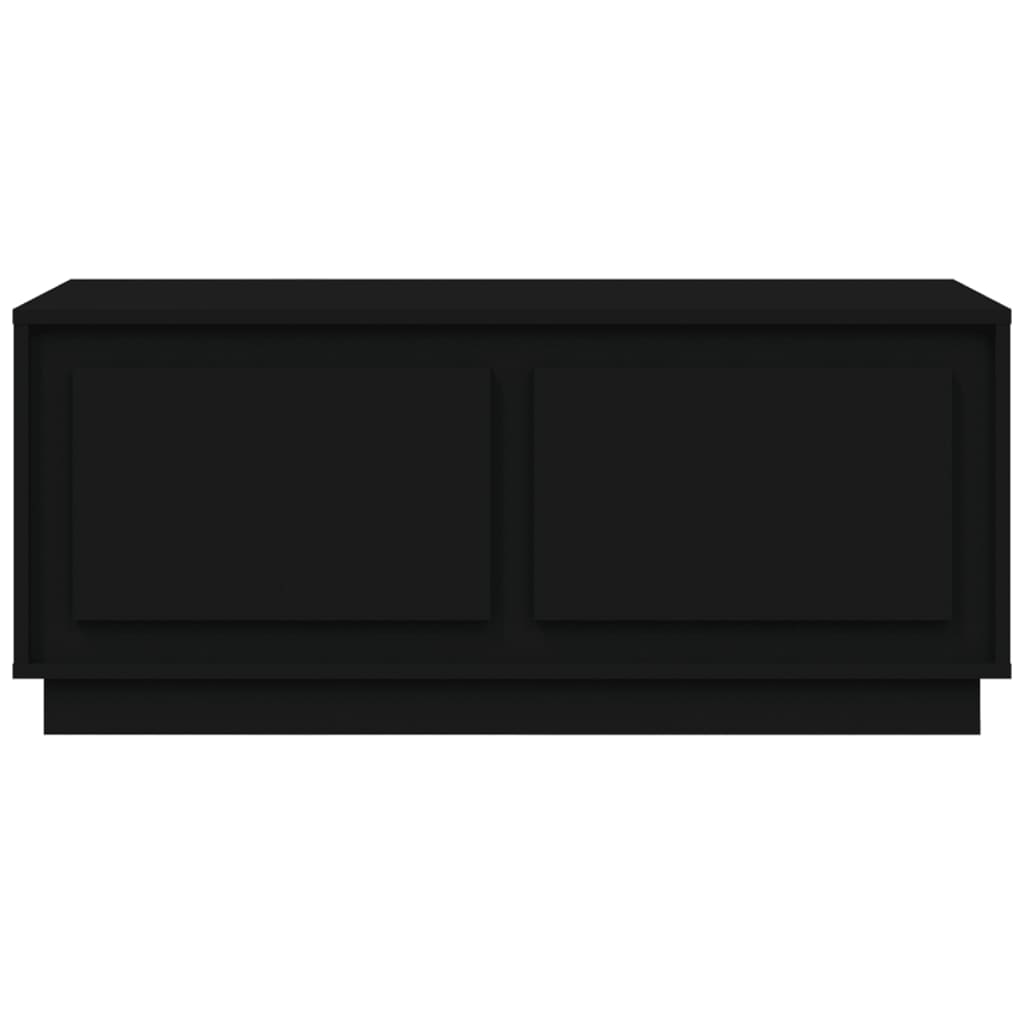 Tavolino da Salotto Nero 102x50x44 cm in Legno Multistrato