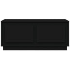Tavolino da Salotto Nero 102x50x44 cm in Legno Multistrato