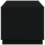 Tavolino da Salotto Nero 102x50x44 cm in Legno Multistrato