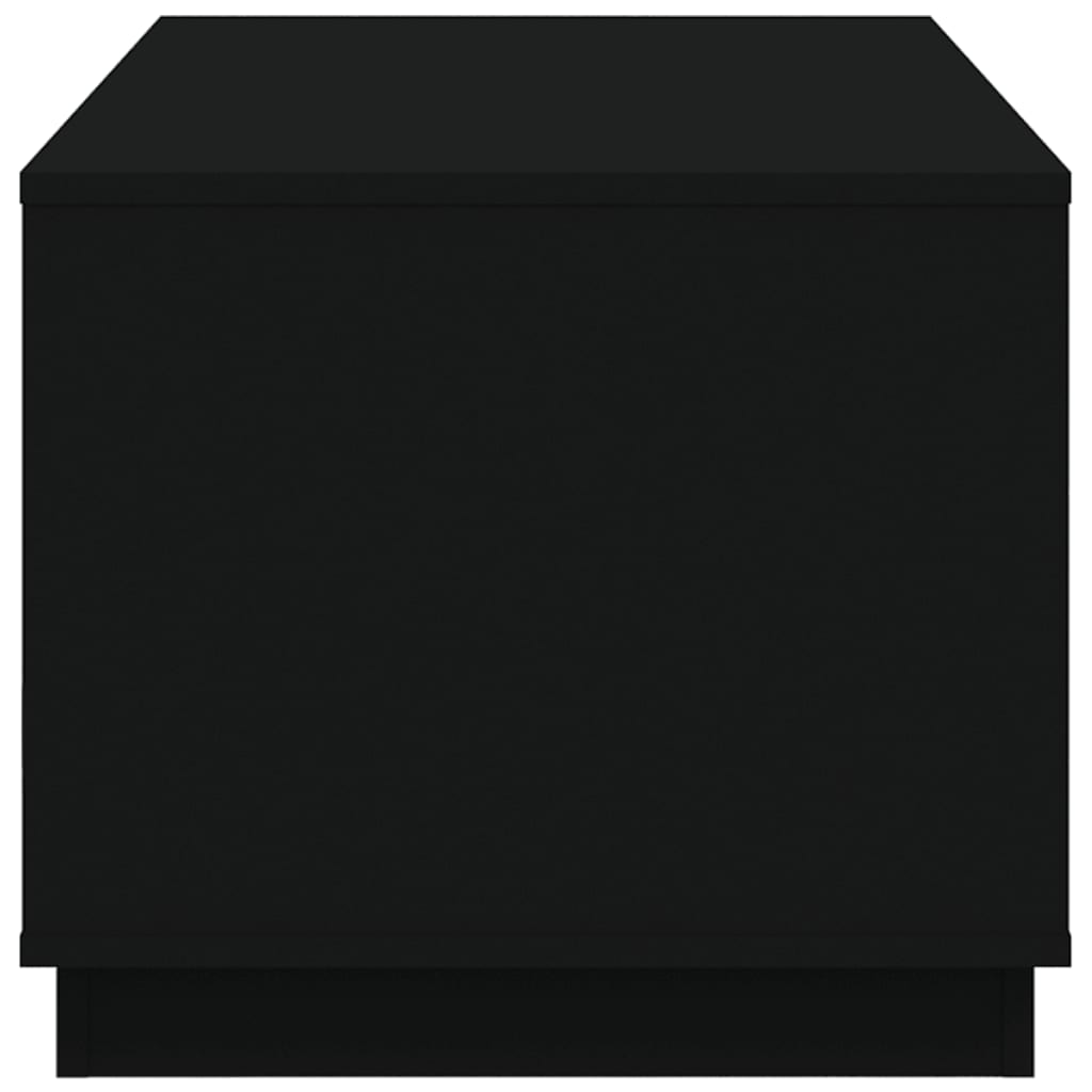 Tavolino da Salotto Nero 102x50x44 cm in Legno Multistrato