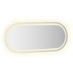 Specchio da Bagno LED 90x40 cm Ovale