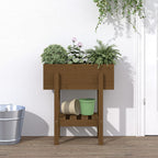 Fioriera da Giardino Ambra 62x30x69 cm Legno Massello di Pino