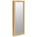 Armadio Portagioie con Specchio a Muro 37,5x10x106 cm