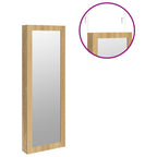 Armadio Portagioie con Specchio a Muro 37,5x10x106 cm