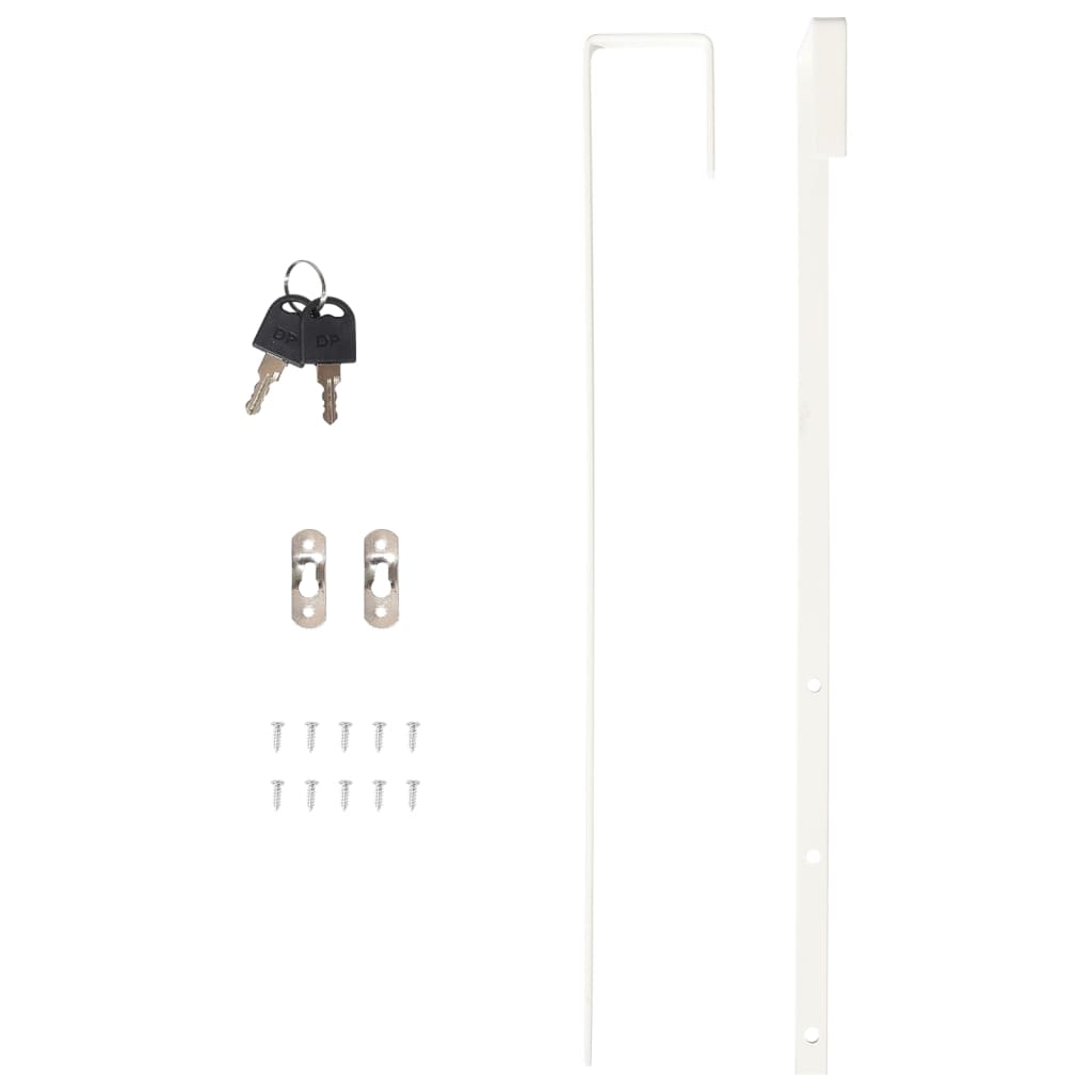 Armadio Portagioie con Specchio a Muro 37,5x10x106 cm
