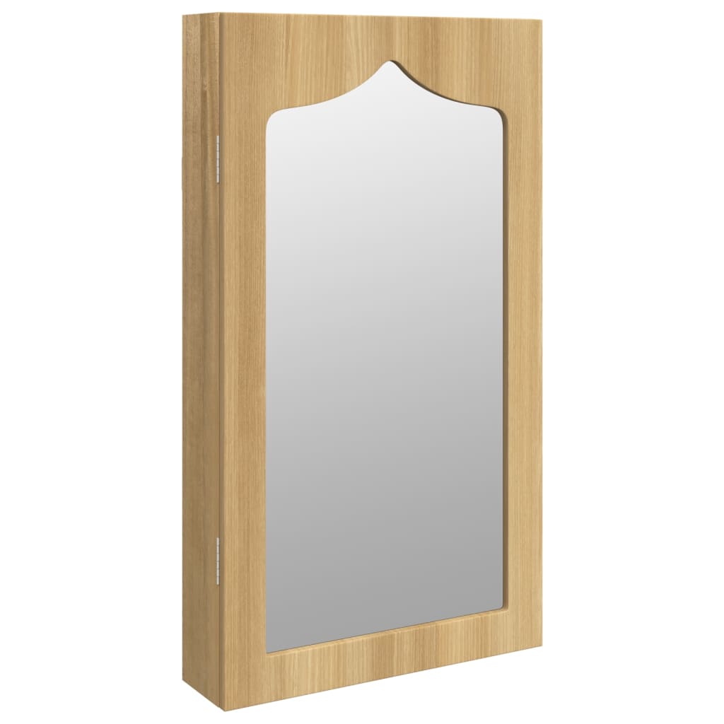 Armadio Portagioie con Specchio a Muro 37,5x10x67 cm
