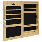 Armadio Portagioie con Specchio a Muro 37,5x10x67 cm