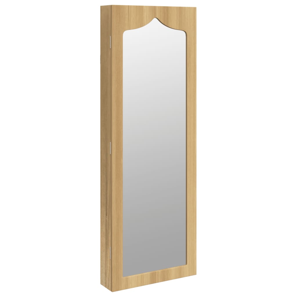 Armadio Portagioie con Specchio a Muro 37,5x10x106 cm