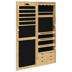 Armadio Portagioie con Specchio a Muro 37,5x10x106 cm