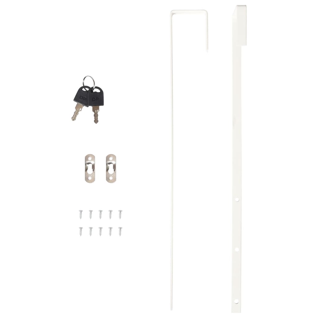 Armadio Portagioie con Specchio a Muro 37,5x10x106 cm